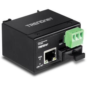 TRENDnet TI-F10SC 2-port Fast, Unmanaged Industrial Media Converter, 10/100Base-FX